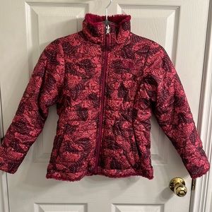 The North Face hot pink girls coat size 10/12